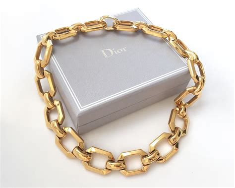 christian dior chain necklace gold|full name Dior necklace.